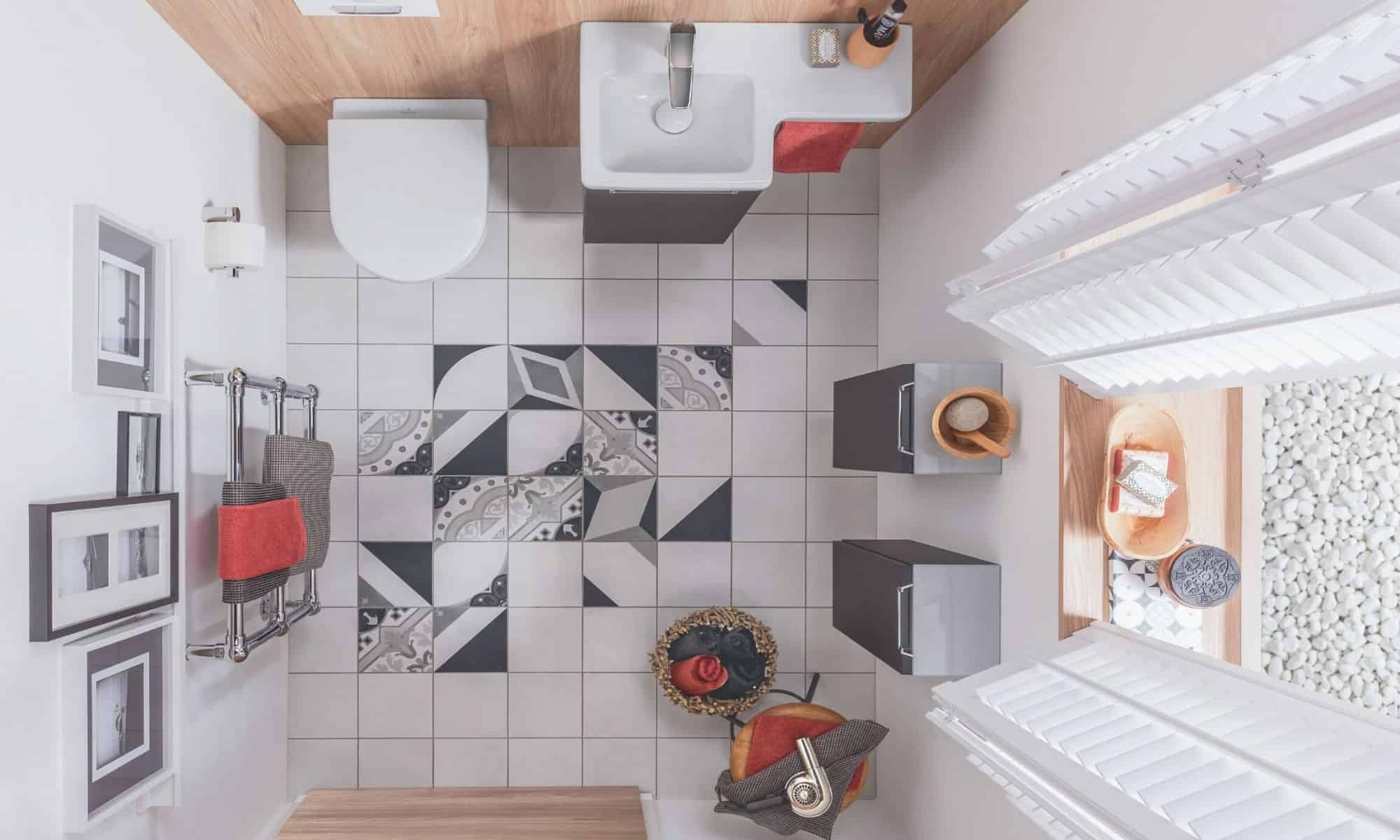 Villeroy & Boch bathroom from air