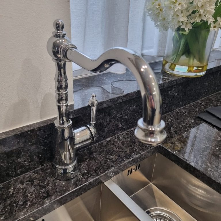 Abode Bayenne single lever kitchen tap in chrome